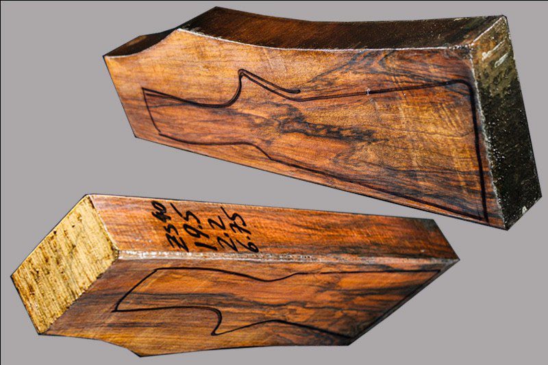 Turkish Walnut Shotgun Blank (#ZS40)