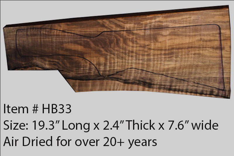Turkish Walnut Shotgun Blank (#HB33)