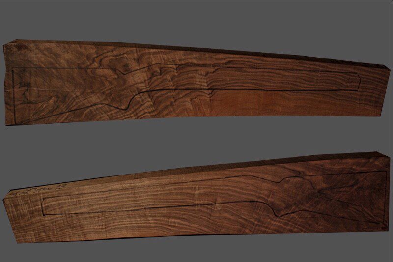 Turkish Walnut Rifle Blank (#LB2)
