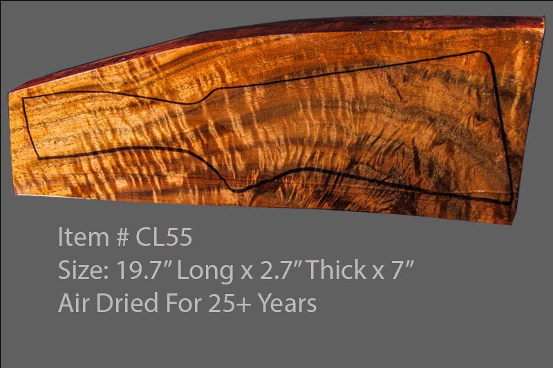 Claro Walnut Shotgun Blank (#CL55)