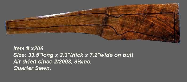 Turkish Walnut Rifle Blank (#x206)