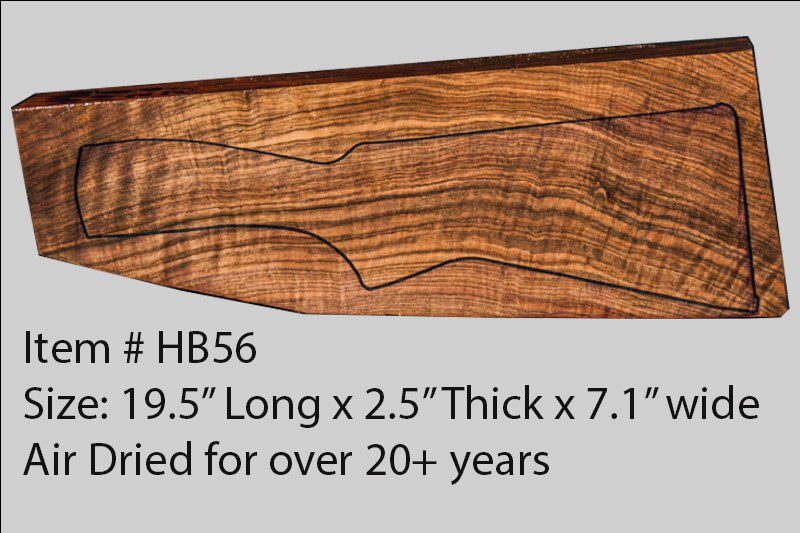 Turkish Walnut Shotgun Blank (#HB56)