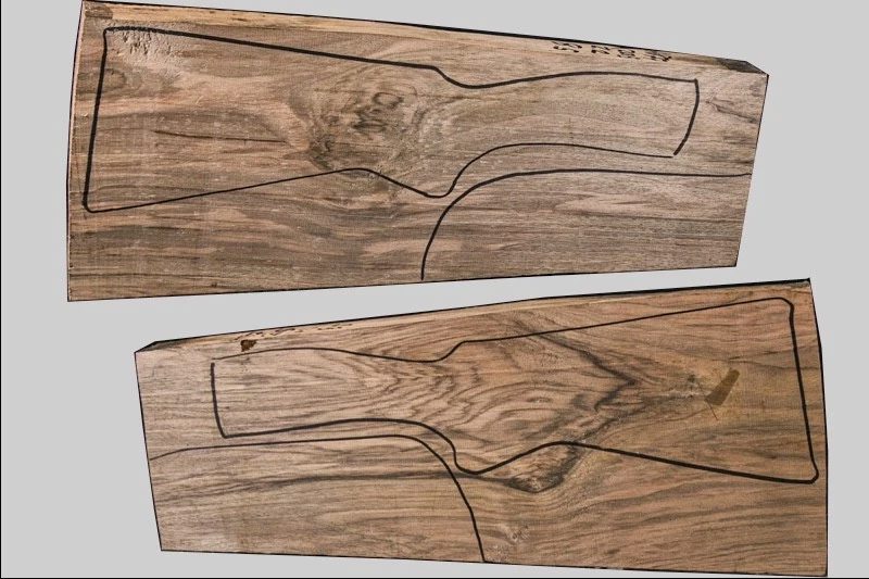Turkish Walnut Shotgun Blank (#hb77)