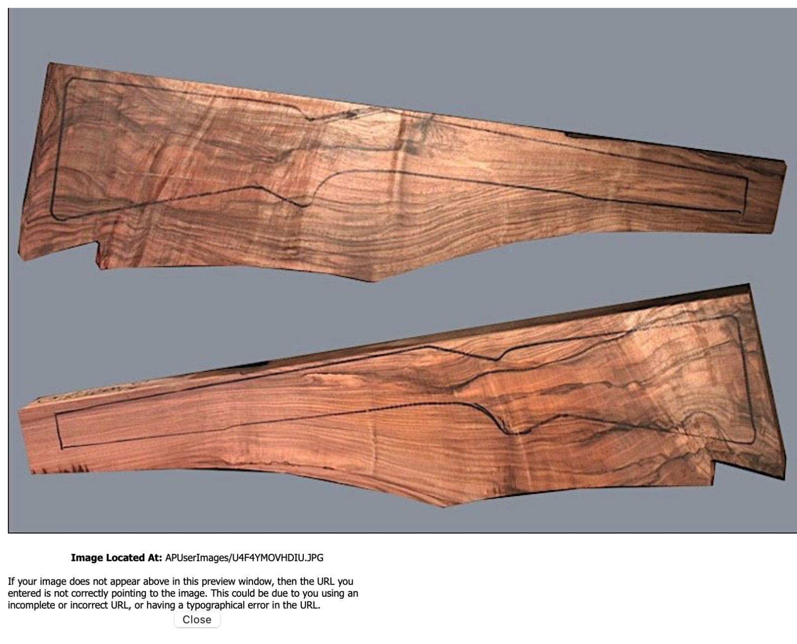 Turkish Walnut Rifle Blank (#JA34)