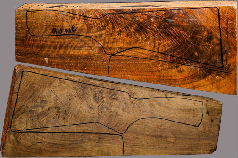 Exhibition Claro Walnut Shotgun Blank (#CL63)