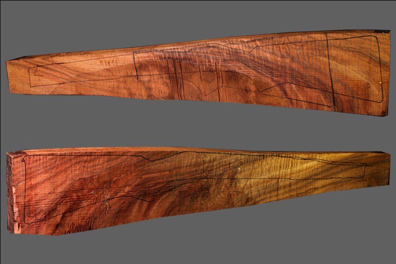 Claro Walnut Rifle Blank (#CL14)