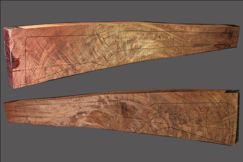 Claro Walnut Rifle Blank (#CL27)