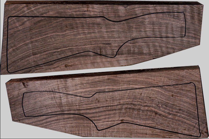 Turkish Walnut Shotgun Blank (#HB56)