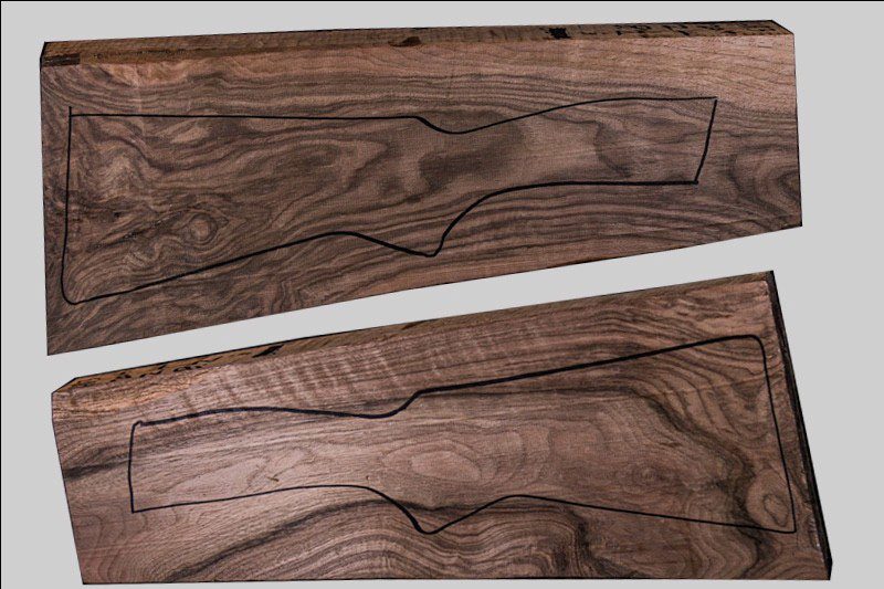 Turkish Walnut Shotgun Blank (#HB3)