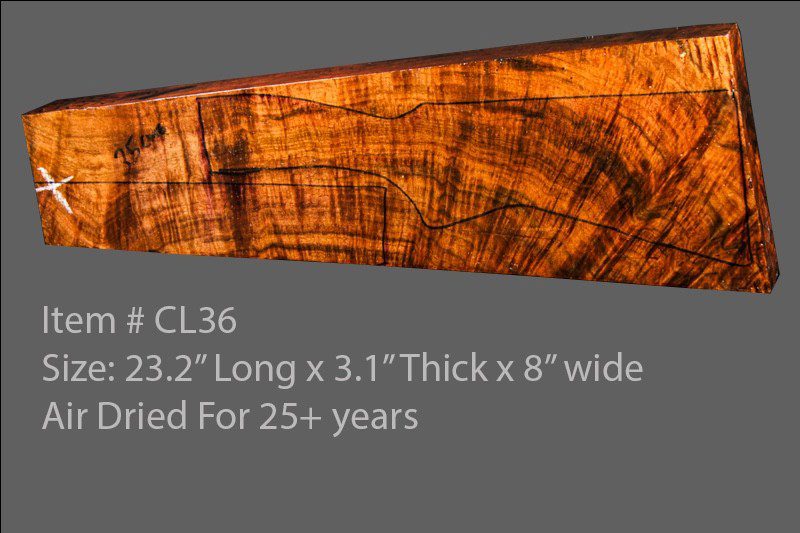 Claro Walnut Shotgun Blank (#CL36)