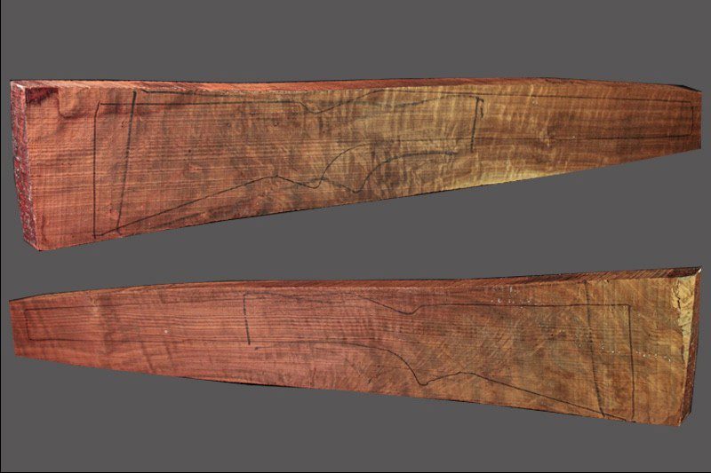 Claro Walnut Rifle Blank (#CL30)