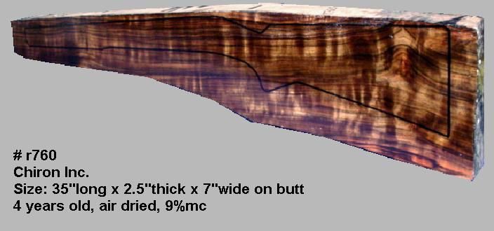 Turkish Walnut Rifle Blank (#r760)