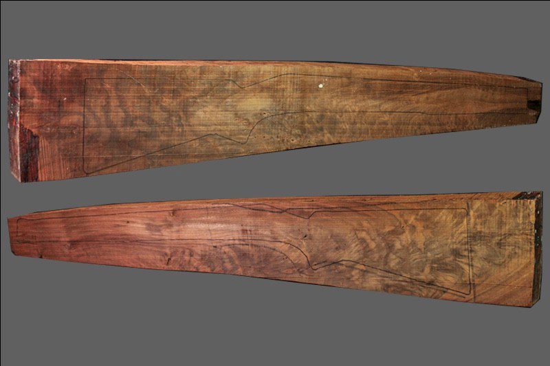 Claro Walnut Rifle Blank (#CL25)