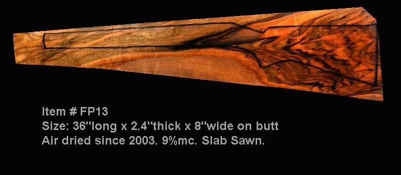 Turkish Walnut Rifle Blank (#FP13)
