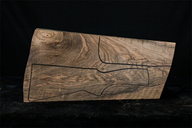 Turkish Walnut Shotgun blank (#hb80)
