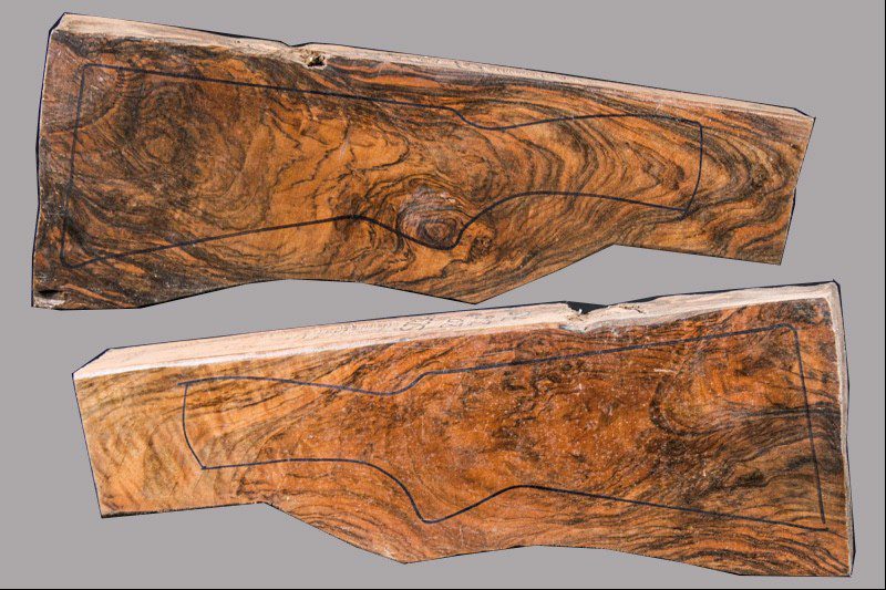 Turkish Walnut Shotgun Blank (#S234)