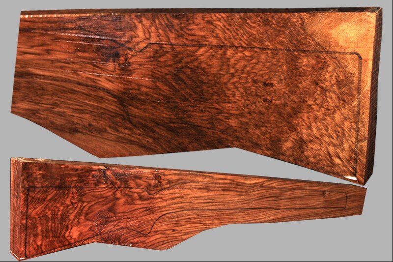 Exhibition Turkish Walnut Rifle Blank (#MU4)