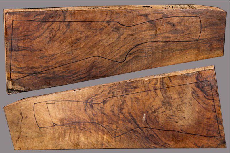 French Walnut Shotgun Blank (#XA73)