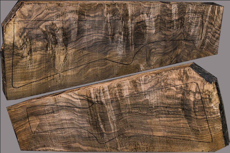 Turkish Walnut Shotgun Blank (#XA77)