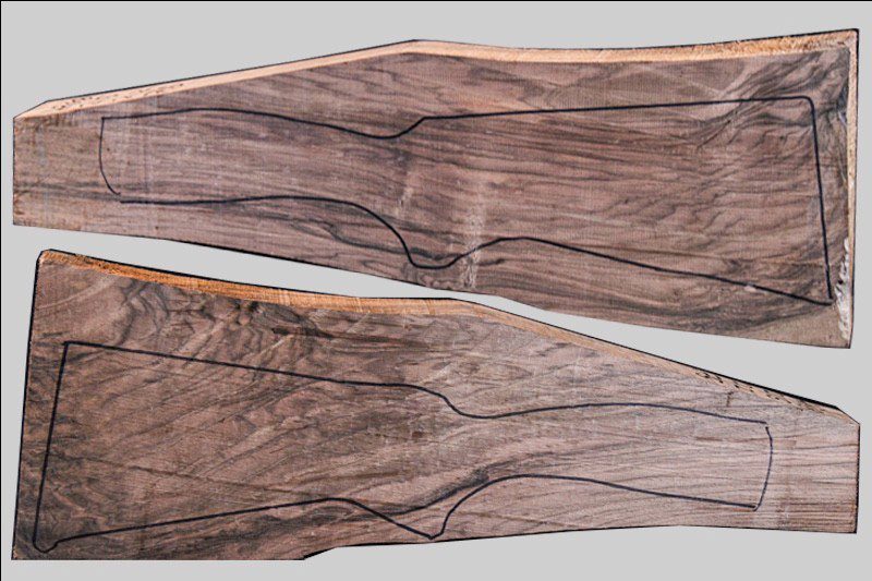 Turkish Walnut Shotgun Blank (#HB68)