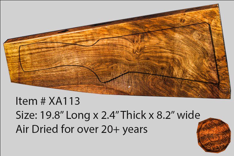 French Walnut Shotgun Blank (#XA113)