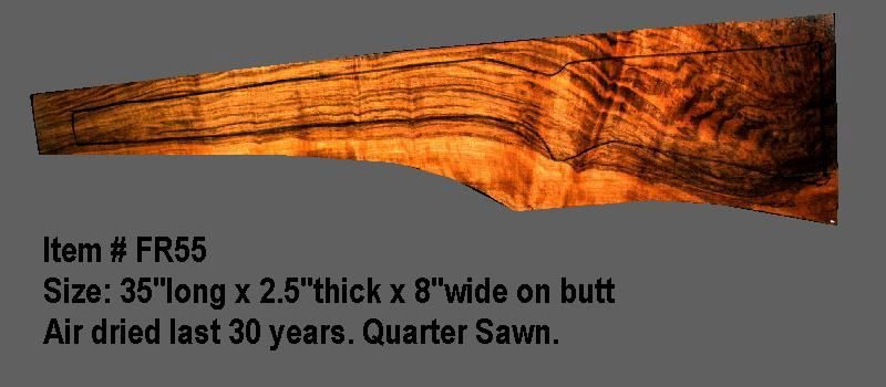 French Walnut Rifle Blank (#FR55)