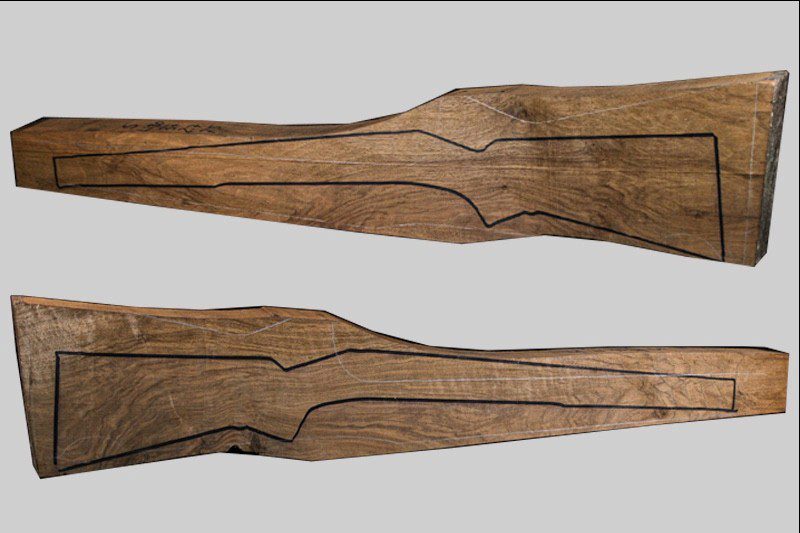 Turkish Walnut Rifle Blank (#LI30)