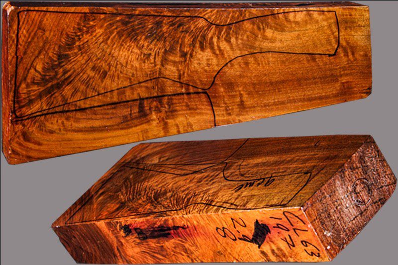 Exhibition Claro Walnut Shotgun Blank (#CL63)