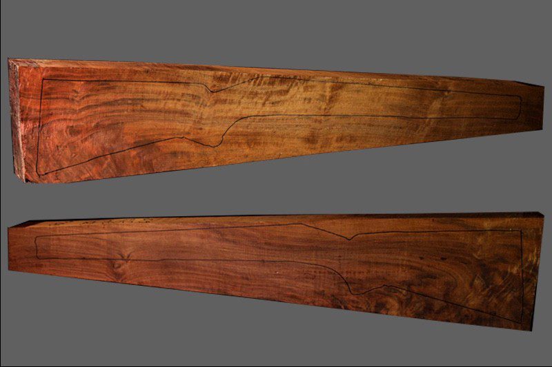 Claro Walnut Rifle Blank (#CL3)
