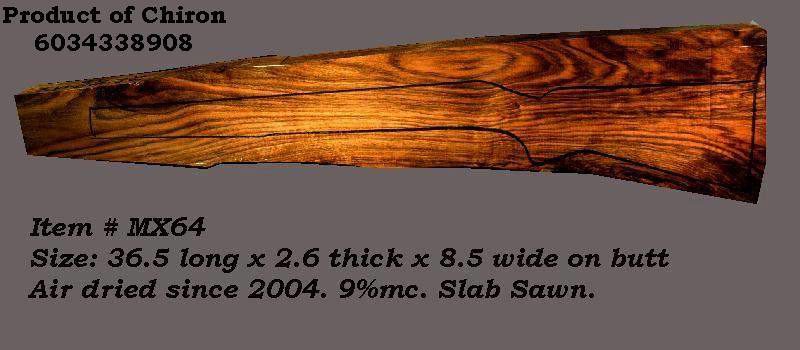 Turkish Walnut Rifle Blank (#MX64)