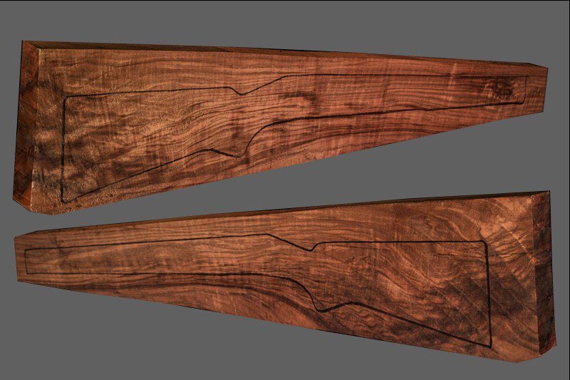 Turkish Walnut Rifle Blank (#JA59)
