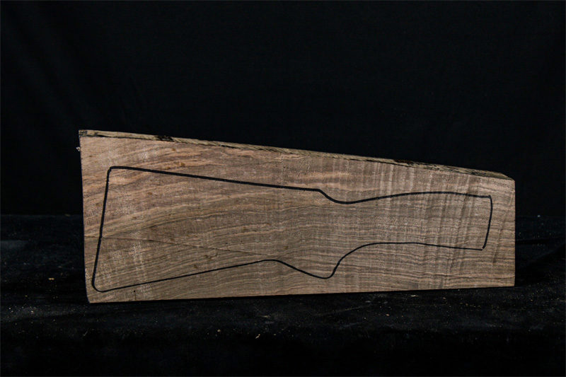 Turkish Walnut Shotgun Blank (#hb84)