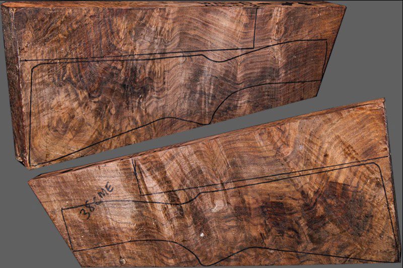 Exhibition Claro Walnut Shotgun Blank (#CL39)