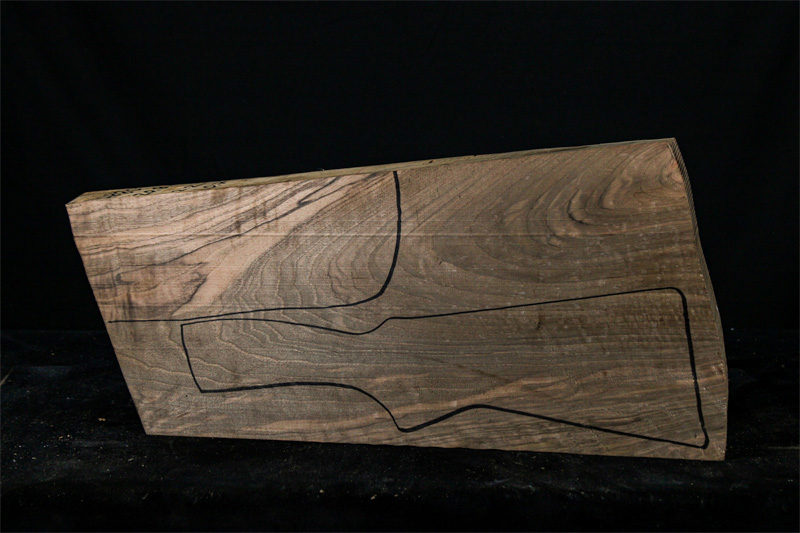 Turkish Walnut Shotgun blank (#hb80)
