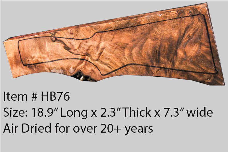 Turkish Walnut Shotgun Blank (#HB76)