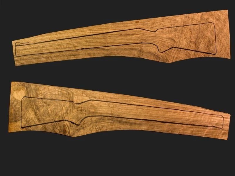 Exhibition Turkish Walnut Rifle Blank (#JA2)