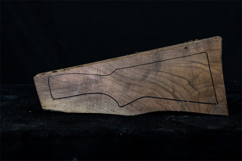 Turkish Walnut Shotgun Blank (#hb81)