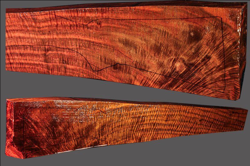 Claro Walnut Rifle Blank (#CL28)