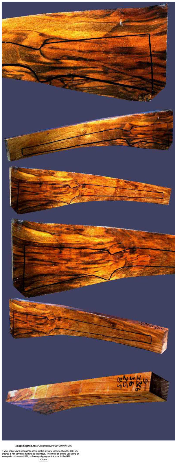 Turkish Walnut Rifle Blank (#X366)