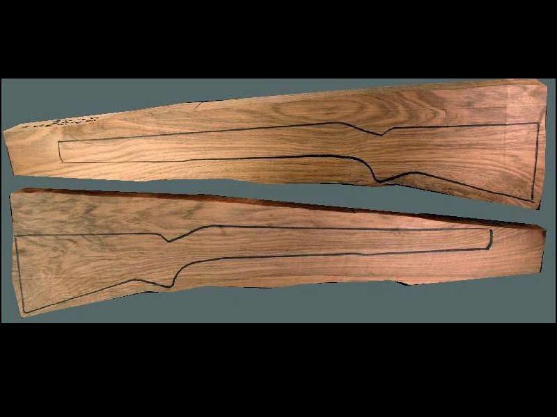 Turkish Walnut Rifle Blank (#MX64)