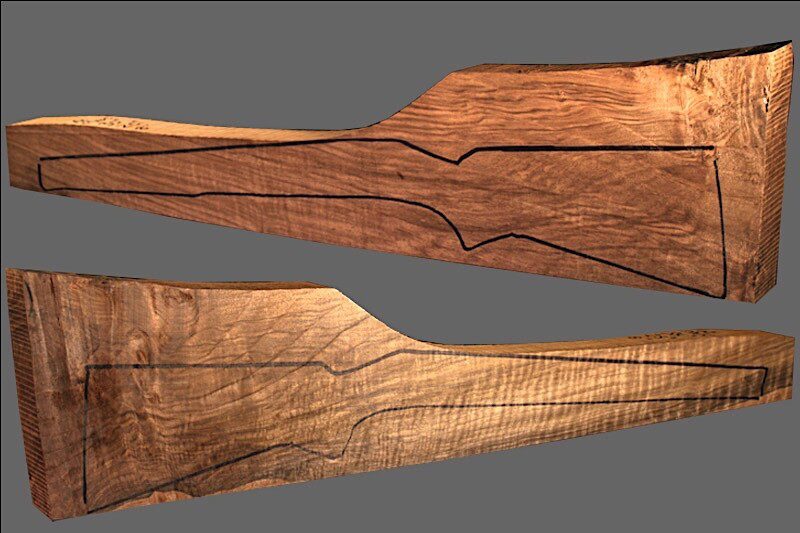 Turkish Walnut Rifle Blank (#MU5)