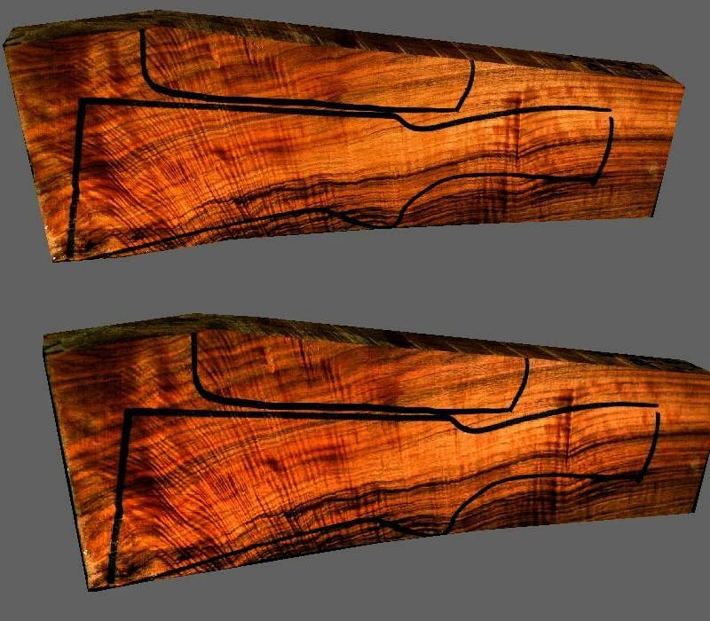 French Walnut Shotgun Blank (#FA11)