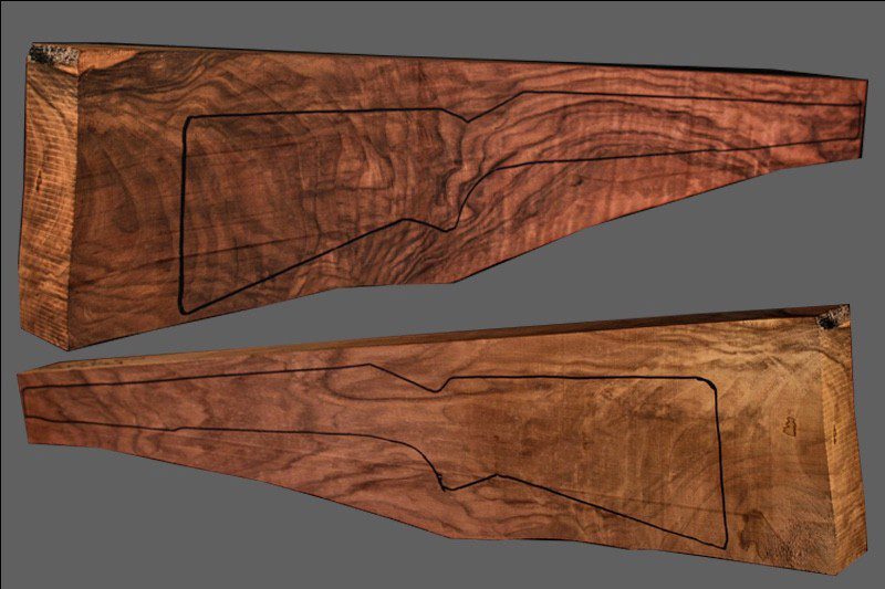 Turkish Walnut Rifle Blank (#JA44)