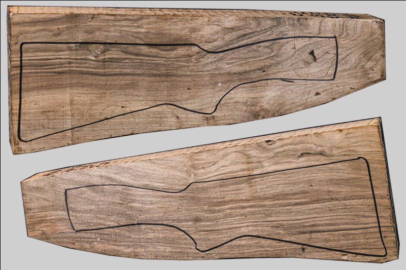 Turkish Walnut Shotgun Blank (#HB74)