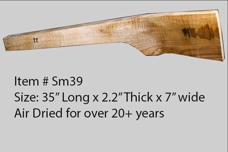 Sugar Maple Rifle Blank (#sm39)