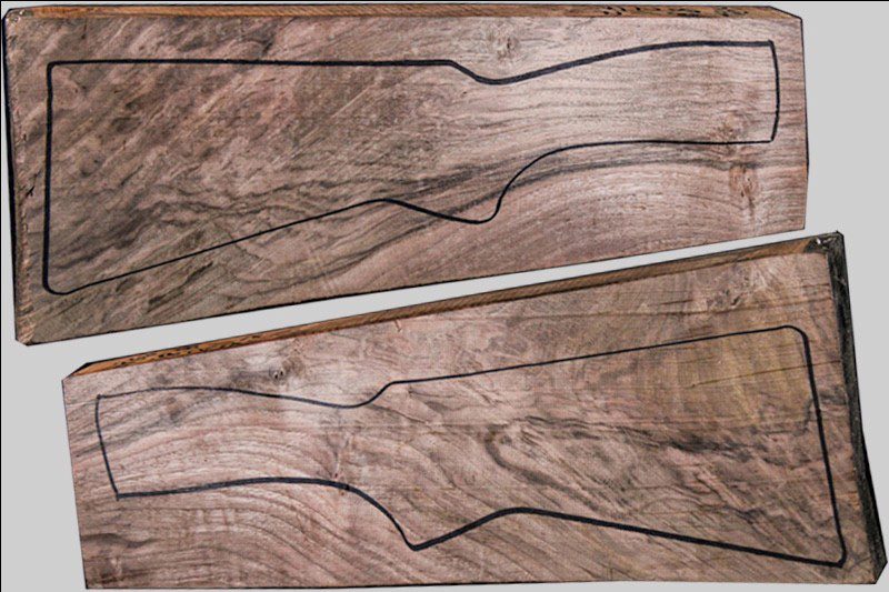 Turkish Walnut Shotgun Blank (#HB64)