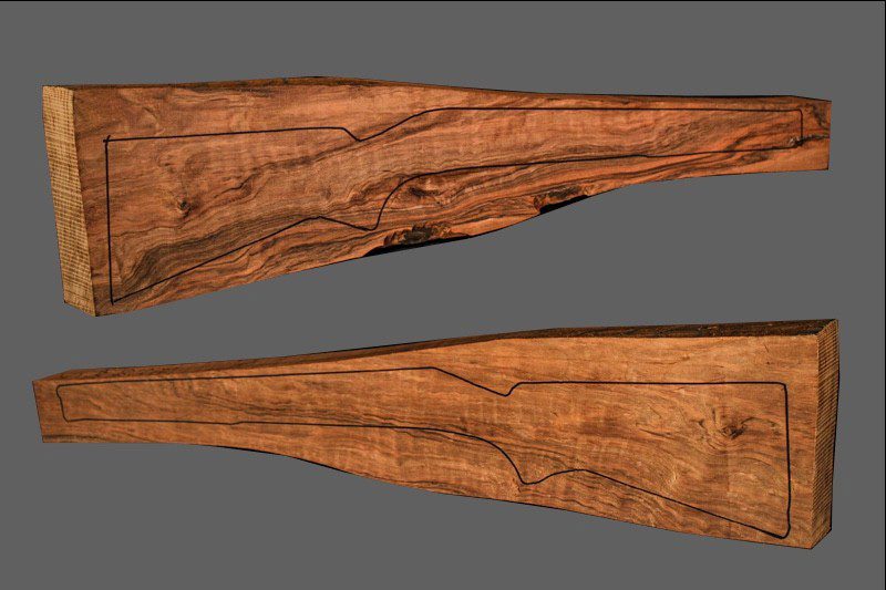 Turkish Walnut Rifle Blank (#JA72)
