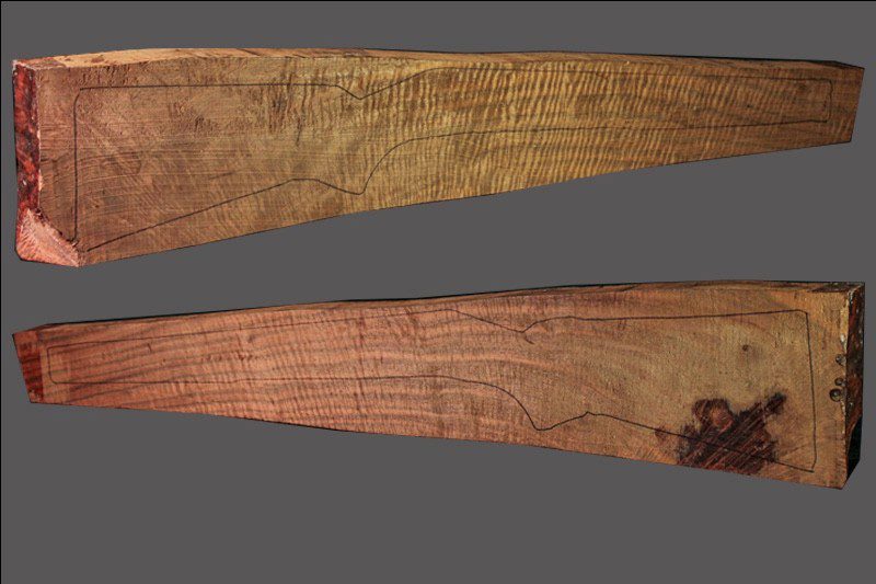 Claro Walnut Rifle Blank (#CL28)