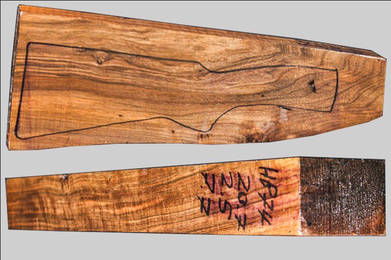 Turkish Walnut Shotgun Blank (#HB74)