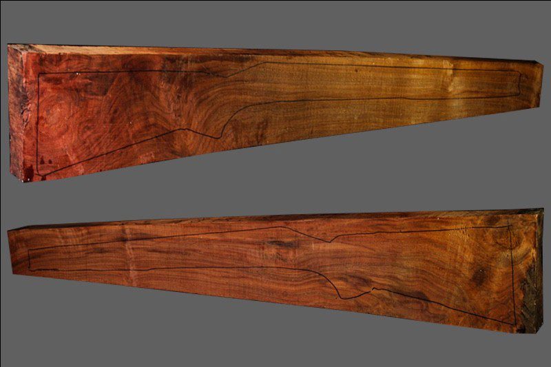 Claro Walnut Rifle Blank (#CL6)